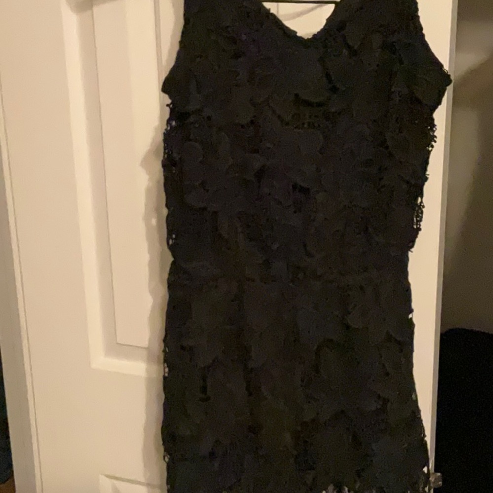 Black See through Mesh Swim suit Cover up/ Dress